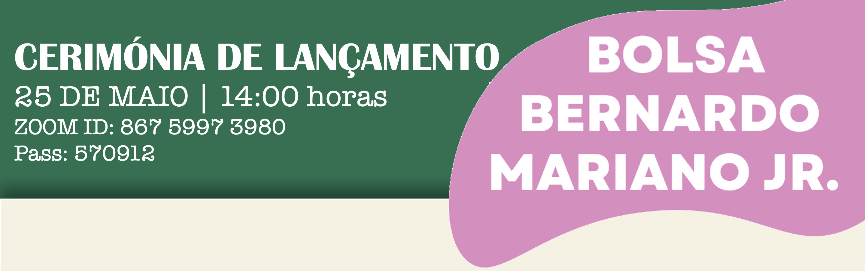 Lançamento de Bolsa de Estudos